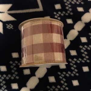 Red buffalo plaid ribbon